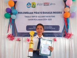 Siswa SMPN 11 Ruteng Raih Juara Lomba Pidato Bahasa Inggris, Siap Bersaing di Tingkat Kabupaten