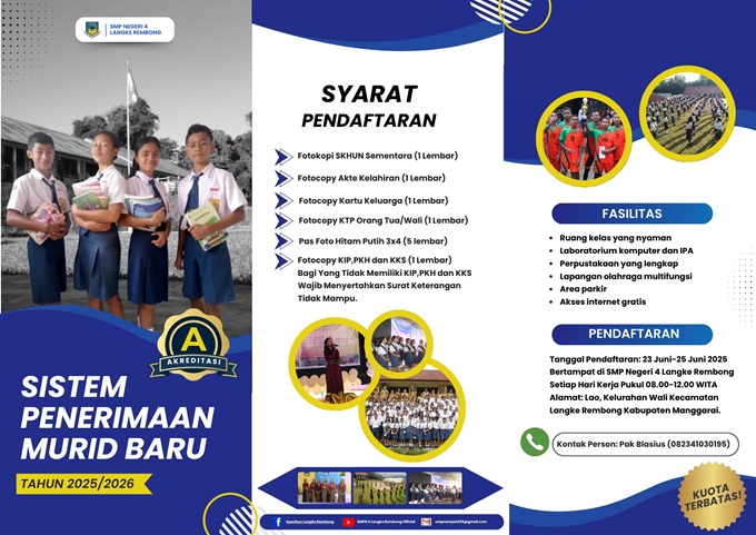 SMPN 4 Langke Rembong.