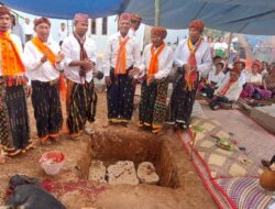 Peletakan Batu Pertama Gendang Kalo, Warga Sampaikan Terima Kasih kepada Bupati Manggarai